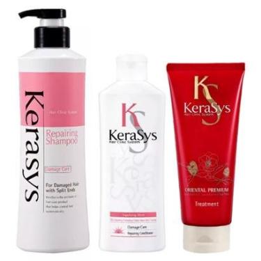 Imagem de Kit Shampoo + Condicionador + Tratamento Kerasys Repairing-Unissex