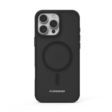 Imagem de PureGear Capa magnética Slim Shell Pro para Apple iPhone 16 Pro (2024) de 6,3 polegadas, compatível com MagSafe, design fino, resistente a arranhões e durável, capa protetora para iPhone 16 Pro