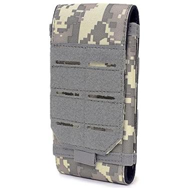 Imagem de Coldre universal Tactical Molle para celular, cinto para smartphone, pacote com alça utilitária, bolsa pequena militar, mini bolsa de cintura para iPhone 12ProMax/12Pro/12/11ProMax/11/X/8P/8/7P/7/6