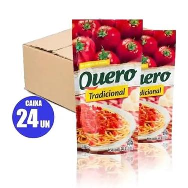Imagem de Molho de Tomate Quero Tradicional, Sachê 300g, Caixa com 24 Unidades