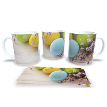 Imagem de Canecas Branca de Porcelana Personalizadas Pascoa (Pascoa 17)