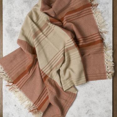 Imagem de Manta para Sofá 100% Algodão 120cm X 150cm Bege