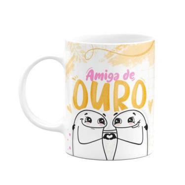 Imagem de Caneca Flork Amizade - Amiga de ouro - JPS INFO