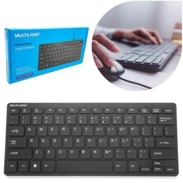 Imagem de Mini Teclado Slim Comfort Com Cabo Usb Multilaser Tc154