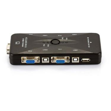 Imagem de Switch KVM USB 4 Portas VGA - KVM41UA - USB 2.0 - CIRILO CABOS