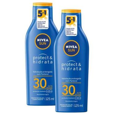Imagem de Kit 2 Protetor Solar Nivea Sun Protect & Hidrata FPS 30 Loção 125ml