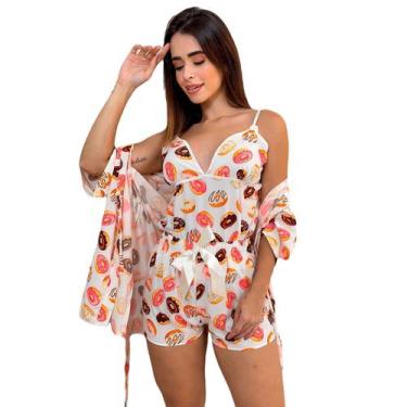 Imagem de Mini doll Donnuts Pijama Baby Roupa Dormir Blogueirinha Luxo - MON CHE