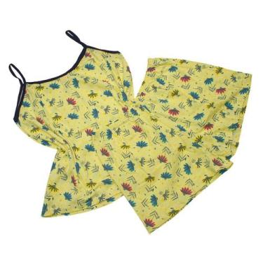 Imagem de Kit 3 Baby Doll Feminino Algodão Estampado Regata - Empório da Roupa, 