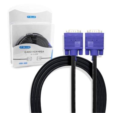 Imagem de Cabo Vga 20 Metros Macho Macho Com Filtro Projetor Monitor - ITBLUE, c