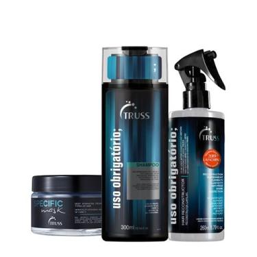 Imagem de Kit Truss Specific Máscara Uso Obrigatório shampoo e Tratamento Recons