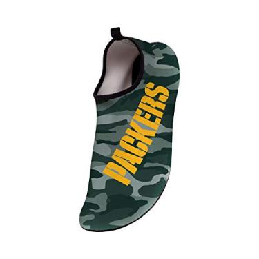 Imagem de FOCO Meia masculina para ioga, academia, academia, verde, baía Packers, NFL camuflada, cor da equipe, média 9/10