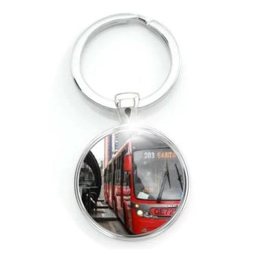 Imagem de Chaveiro Ônibus Biarticulado de Curitiba e Tubo - RECANTO ASTRAL