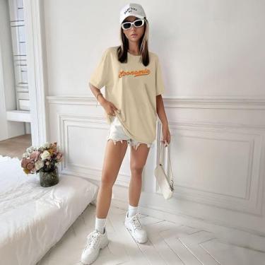 Imagem de Camisa Camiseta Feminina Estampada Economia Baseball 100% Algodão Fio 