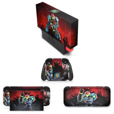 Imagem de Capa Anti Poeira e Skin Compatível Nintendo Switch - Metroid Dread - P