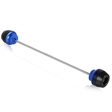 Imagem de Conjunto de controles deslizantes de eixo de roda traseira de motocicleta compatível com Tenere 700 Rally Tenere T7 Rally XTZ700 XT700Z Tenere 2019 2020 2021 (azul)