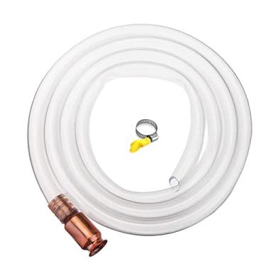 Imagem de Mangueira sifão de 1,9 cm x 1,8 m, mangueira de sifão para bomba de transferência de combustível – Bomba de sifão de gás para gasolina, óleo, diesel, água, líquido