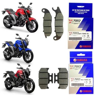 Imagem de Kit pastilha freio original yamaha fazer 250 fz25 2016 a  2024 - Y-teq
