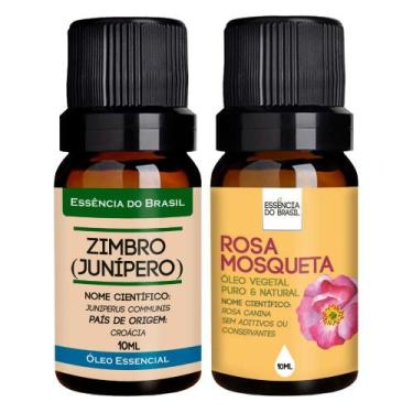 Imagem de Kit Óleo Essencial Zimbro + Óleo Vegetal Rosa Mosqueta 10ml - Essência