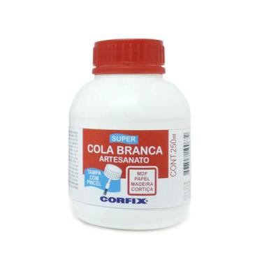 Imagem de Super Cola Branca Artesanato Corfix Tampa C/ Pincel 250gr