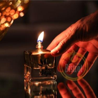 Imagem de Kit 6 Lamparina 4 Estações + 1 Litro  Fluido Citronela - Velas Bistrot