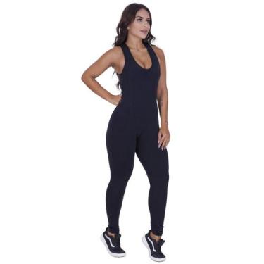 Imagem de Macacão Fitness Empina Bumbum Detalhe Costas Poliamida - Orbis Fitness
