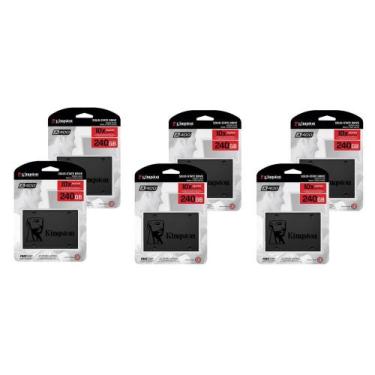 Imagem de Kit - 6 Ssd Kingston 240Gb De 2.5 Sata3 - Sa400S37/240G
