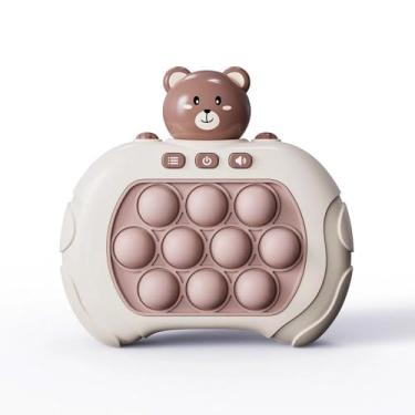 Imagem de Fast Push Game Pop It Mini Gamer Console Anti Stress Eletrônico Fidget Brinquedo De Apertar Desenhos (Urso)