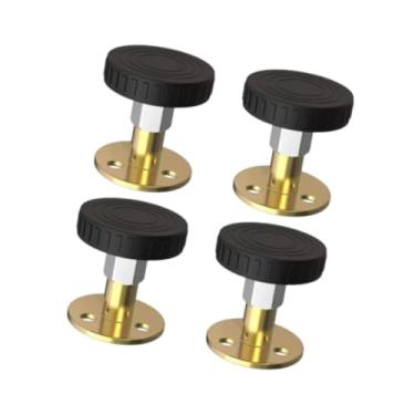 Imagem de IEUDNS 4 pçs cabeceira rolhas cabeceira estabilizadores proteção de parede cama quadro suporte para camas sofá cabeceiras de parede, Altura 47 a 64mm