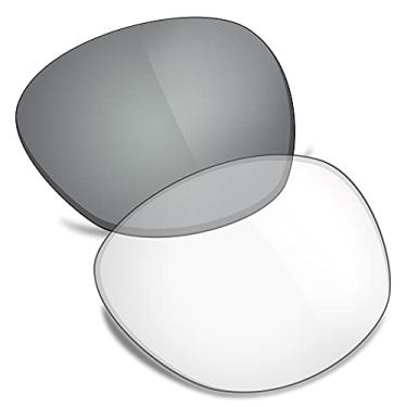 Imagem de TRUSHELL Lentes de reposição polarizadas para óculos de sol Oakley Latch OO9265, Eclipse fotocromático - não polarizado, Latch