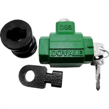 Imagem de Cadeado Para Porta De Aco Dovale King 3 Verde 17500 - POLYFORTE