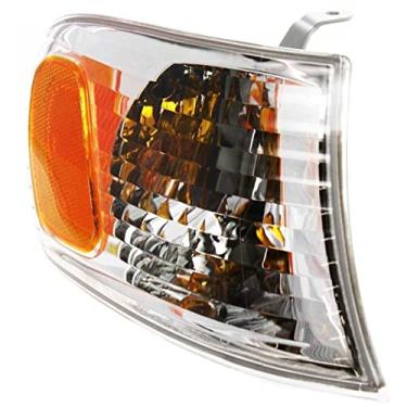 Imagem de I-MATCH AUTO PARTS: Front Right Passenger Side Signal Light Assembly, Corner of Fender, Clear and Amber/Replacement for 2001-2002 Toyota Corolla Sedan 8151002070 TO2531137
