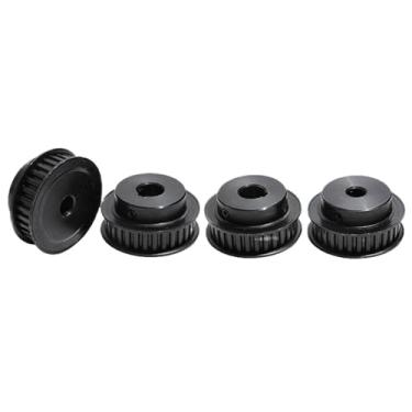 Imagem de Rodas de aço preto largura da correia 11 mm XL42T 44T polias furo de chaveta para máquina polia de correia (30 mm, XL 44T_11 MM)