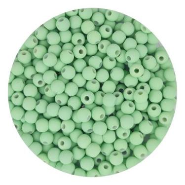 Imagem de Miçanga 200un Bola Emborrachada 6mm Artesanato Pulseira - DEZdeDEZ, Ve