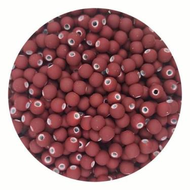 Imagem de Miçanga 200un Bola Emborrachada 6mm Artesanato Pulseira - DEZdeDEZ, Bo