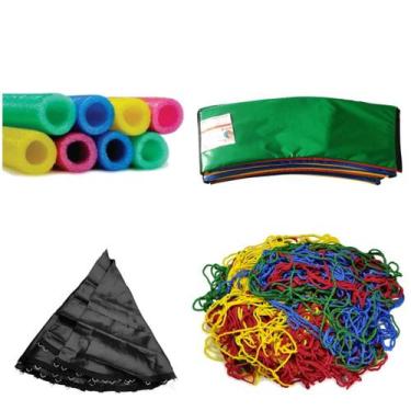Imagem de Kit Acessórios Para Cama Elástica 3,05m - Lona 64 Molas 18cm - CME