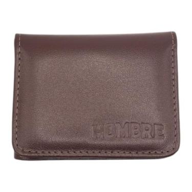 Imagem de Carteira Compacta Couro Legítimo Hombre Fuerte 6 Cartões CNH Notas 2 F