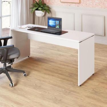 Imagem de Escrivaninha Escritório 140cm x 70cm Pés Painel F5 Office - F5 Office 