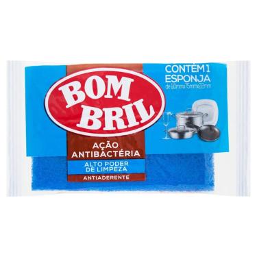 Imagem de Esponja de Limpeza Azul Antiaderente Bombril 1 unidade