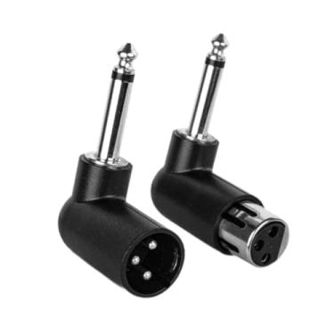 Imagem de YIJU XLR 3 pinos fêmeas macho a 1/4 "6,35mm Adaptador XLR Conector Plugue leve e reprodução para os mixers Apresentações ao vivo