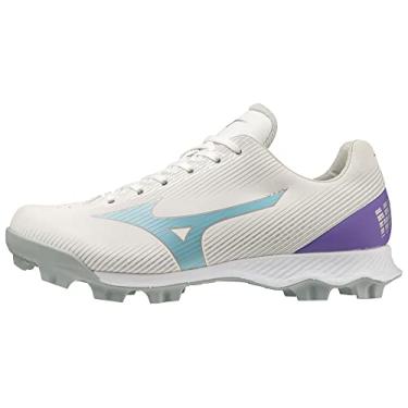 Imagem de Mizuno Tênis de softbol feminino Wave Finch Lightrevo moldado, Branco, 39
