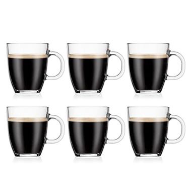Imagem de Bodum Caneca de café Bistro, 355 ml (pacote com 6), transparente
