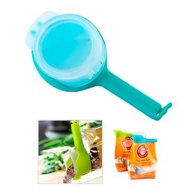 Imagem de Prendedor Clipe para Fechar e Vedar Embalagens com Bico Azul