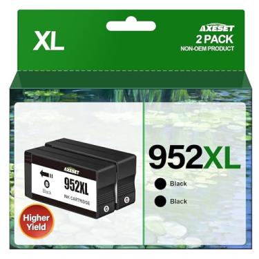 Imagem de AXESET Pacote combo de cartuchos de tinta 952 XL para HP 952XL cartuchos de tinta de substituição HP952XL para HP Officejet Pro 7740, compatível com impressoras HP 8710 8210 8715 8720 8740, 2 pretas