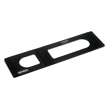 Imagem de Bandeja CraftMaster Union para teclado Apple Magic e Apple Magic Trackpad 2 - Suporte de base de metal controla seu iMac ou laptop remotamente, acessório premium para casa e escritório - preto