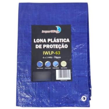 Imagem de Lona Carreteiro 100 Micras Leve 6 X 3 Metros Azul Importway