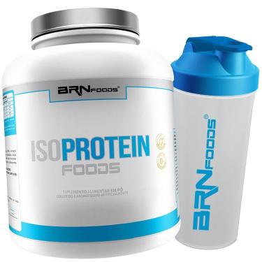 Imagem de Kit Whey Protein Isolado Foods Pote 2kg Proteina isolate Soro do leite + Coqueteleira - Melhor Preço