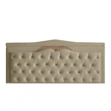 Imagem de Cabeceira Barcelona Casal 140 Cm Parede Madeira Eucalipto Suede Capitonê Bege Do Lar Mó...
