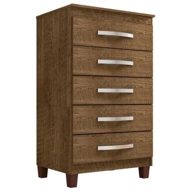 Imagem de Comoda 5 Gavetas 57 Cm Moden 2259 Malbec Incp