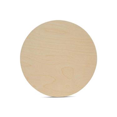 Imagem de Woodpeckers Disco De Círculo Madeira Com 6" Diâmetro E 1/4" Espessura, Compensado Bétula, Pacote 10 Peças Círculos Redondos Inacabados Para Artesanato Por