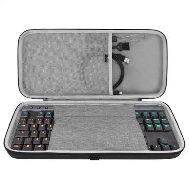 Imagem de GEEKRIA Capa Para Teclado Tenkeyless Tkl, Bolsa De Transporte Rígida Viagem Mecânico Gamer 80%/87 Teclas, Compatível Com Logitech G Pro, G915 Razer Blackwidow V3 (Fino)
